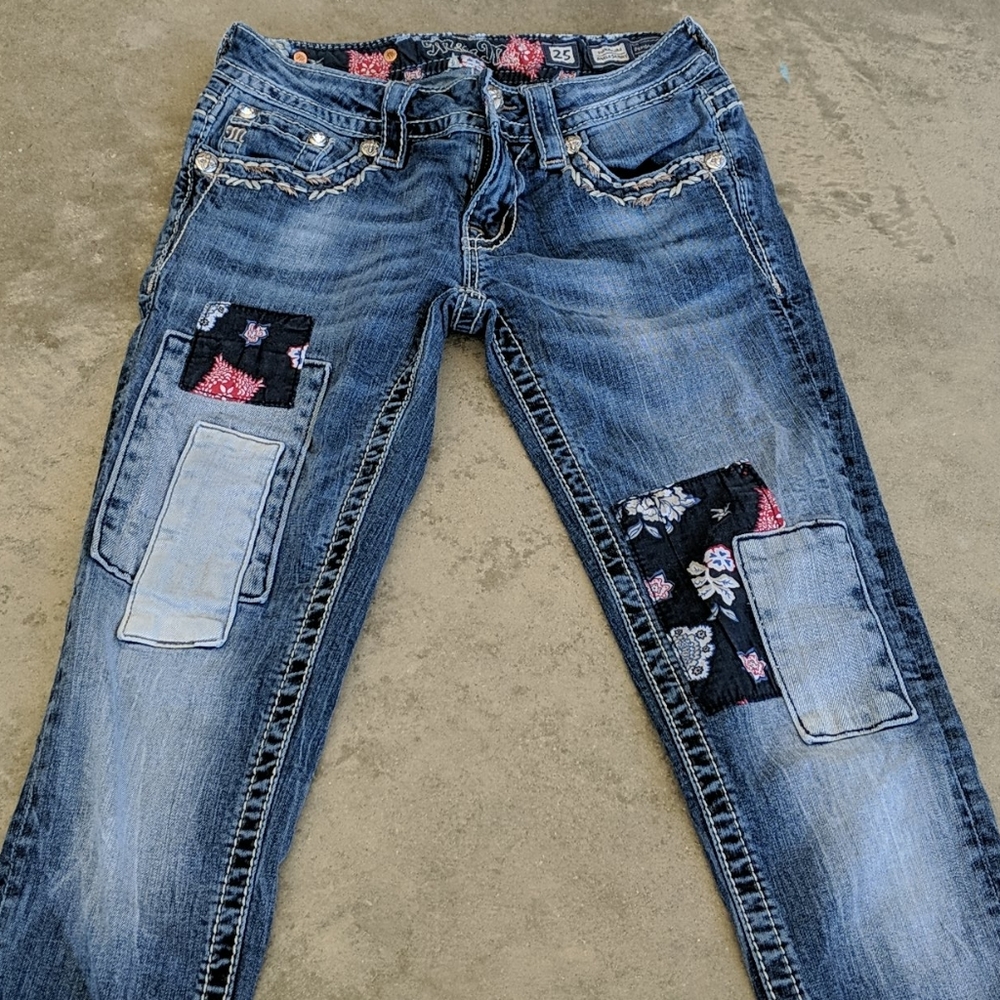 Miss me jeans patch work